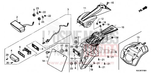 FEU ARRIERE CBR650FAE de 2014